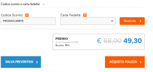 come inserire codice sconto Allianz Global Assistance
